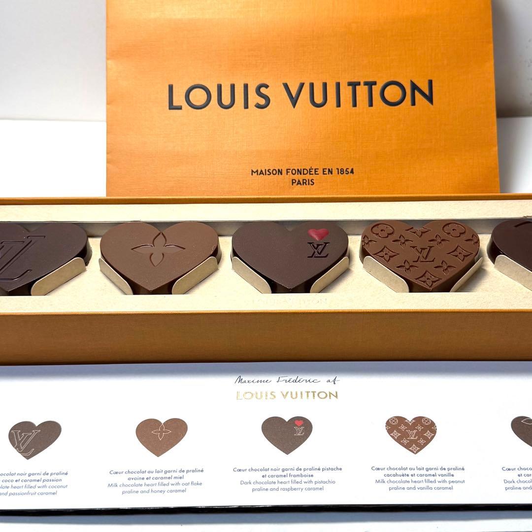 パリ限定 Louis Vuitton チョコレート ハート型 6個 プレゼント