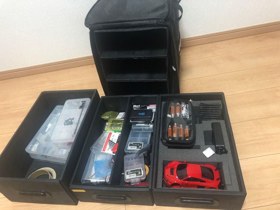 京商ミニッツ MR-03EVO ボックス、スペアパーツ、工具付き