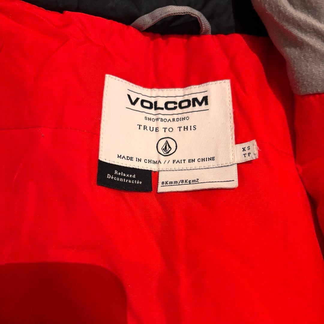 VOLCOM スキーウェア 子ども用 グレー/レッド
