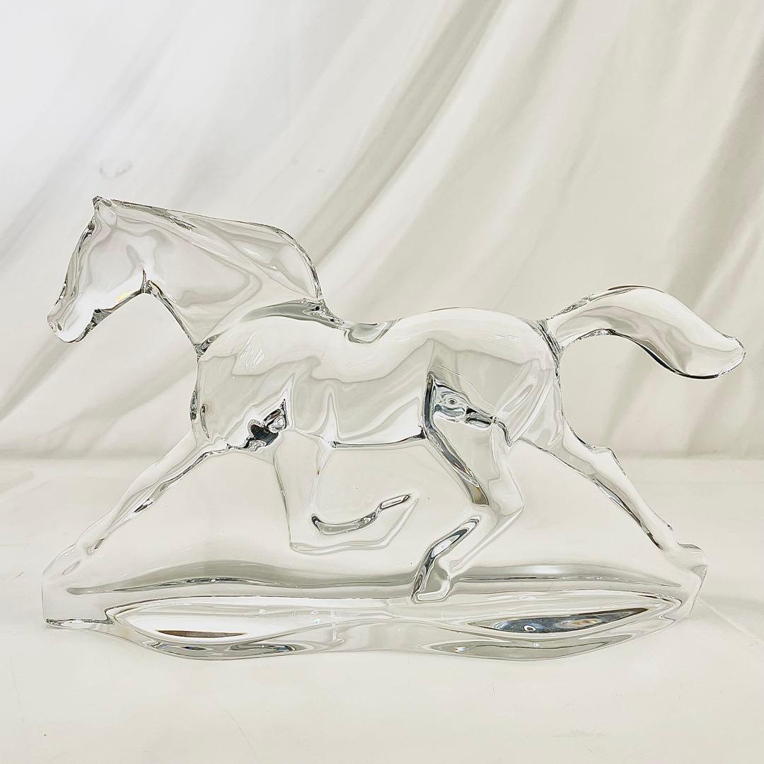 ◎ Baccarat バカラ クリスタル ホース 馬 オブジェ 置物