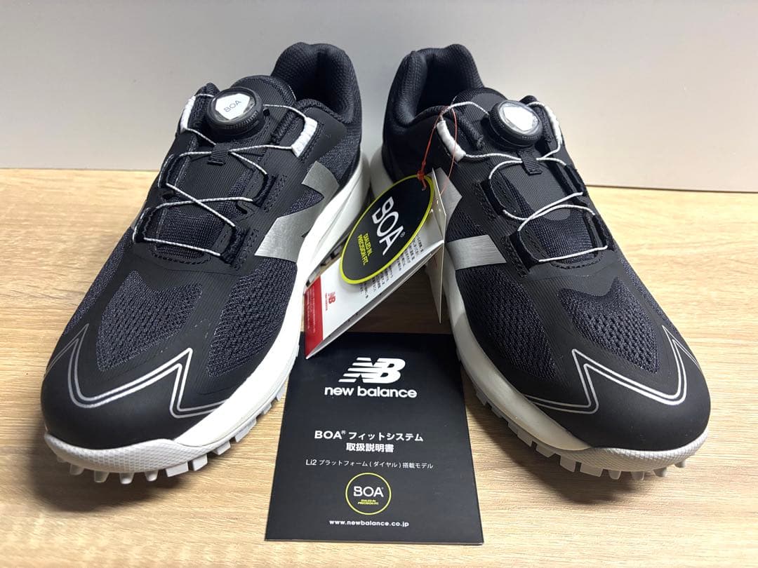 未使用 28cm 2E ニューバランスゴルフシューズ UGS1001F ブラック
