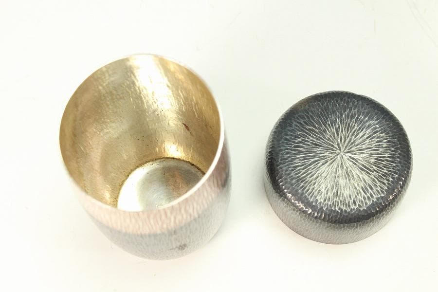 茶道具 純銀製 棗 重73g(K-YC469)