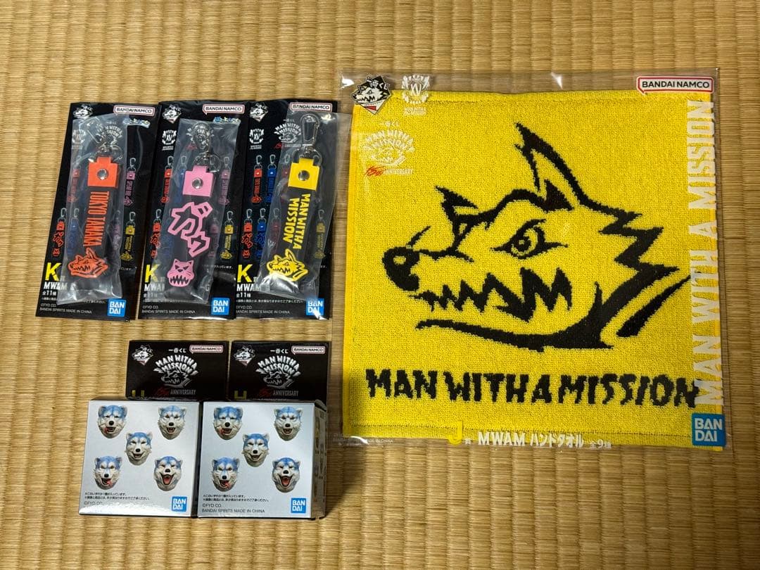 一番くじ マンウィズアミッション H賞 MWAM フェイスマグネット 他