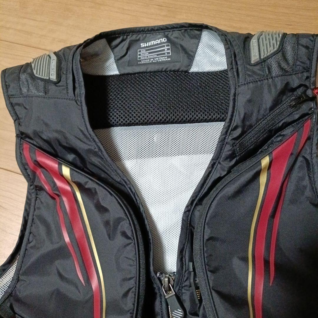 シマノ　VE-022T 2wayショートベスト　Lブラック　未使用品