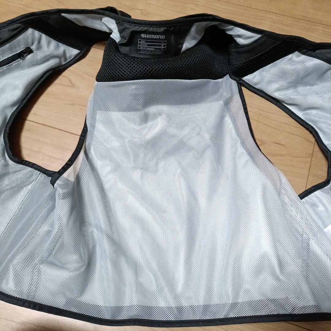 シマノ　VE-022T 2wayショートベスト　Lブラック　未使用品