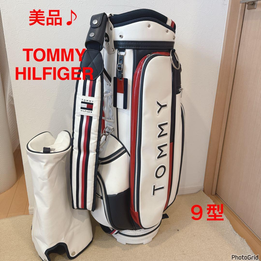 人気色！【美品】★トミーフィルフィガー　ゴルフ　キャディバッグ／9型