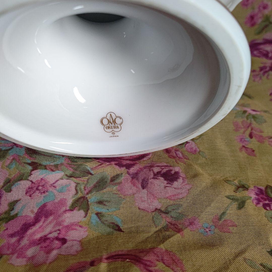 大倉陶園 小花散らし コンポートとカップ&ソーサーペア