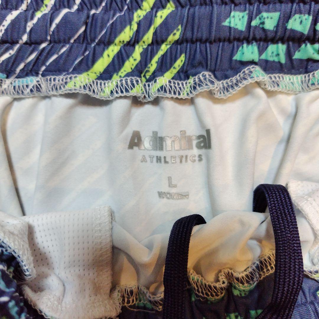 Admiral テニスウェア上下セット 幾何学模様　シャツМ スコートL