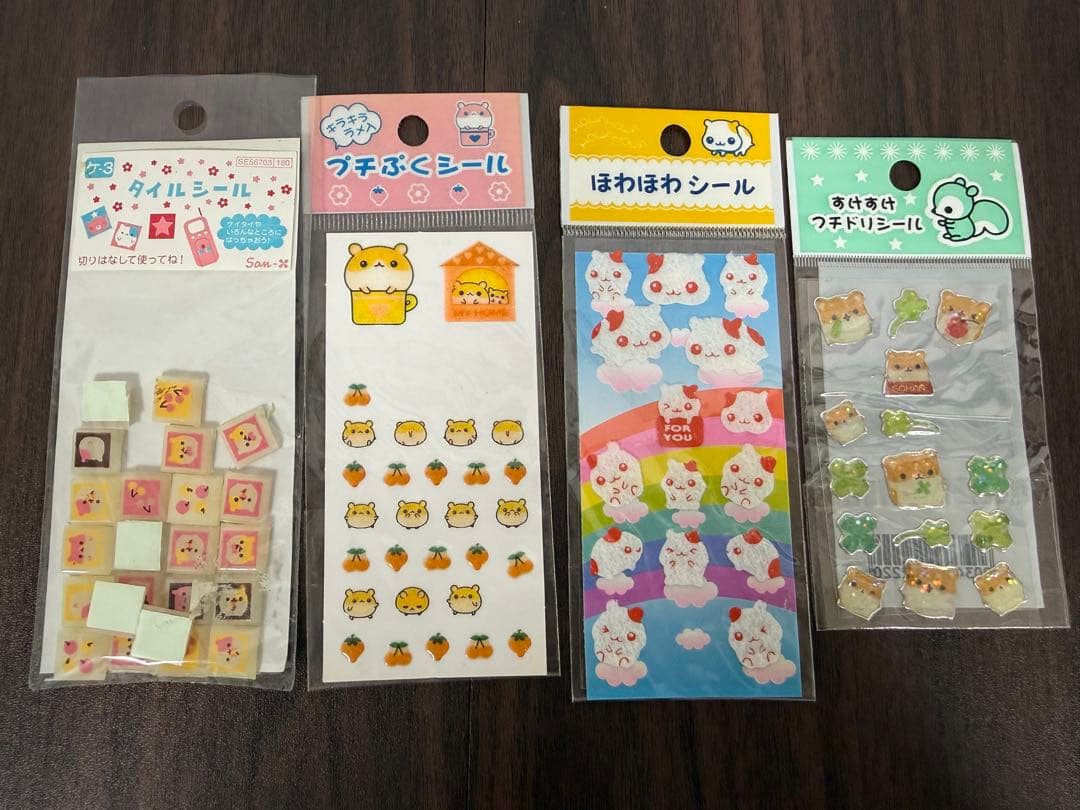 【当時品・激レア】ハムスターシール　タイルシール　シールフレーク　平成女児