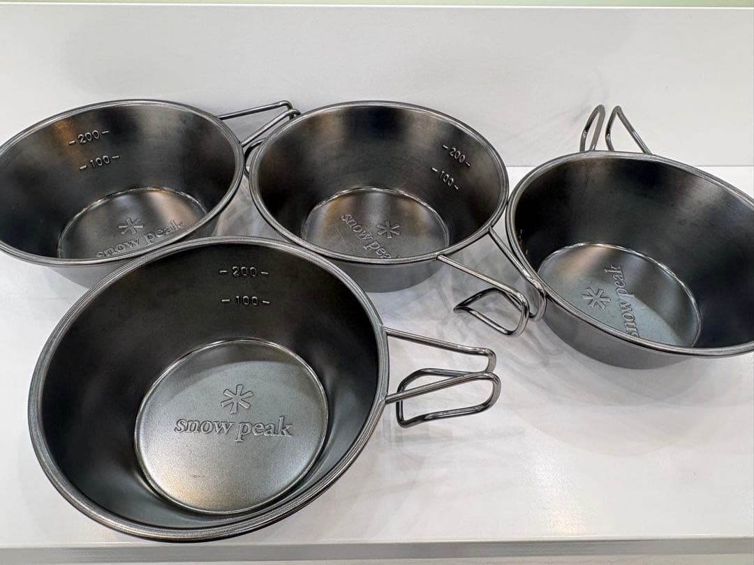 スノーピーク　雪峰祭限定　シエラカップ　ブラックカラー　FES-021 4個