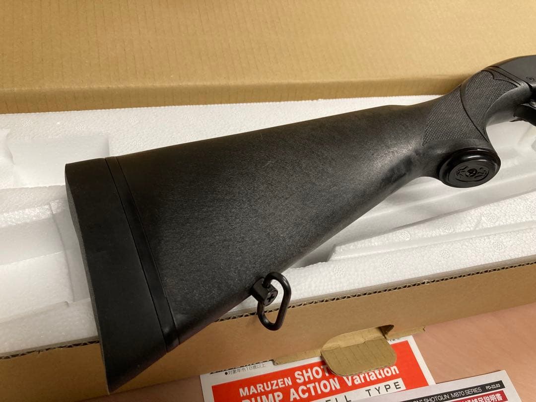 未使用品★マルゼン製★ガスショットガン★M870★ブラックストックバージョン★