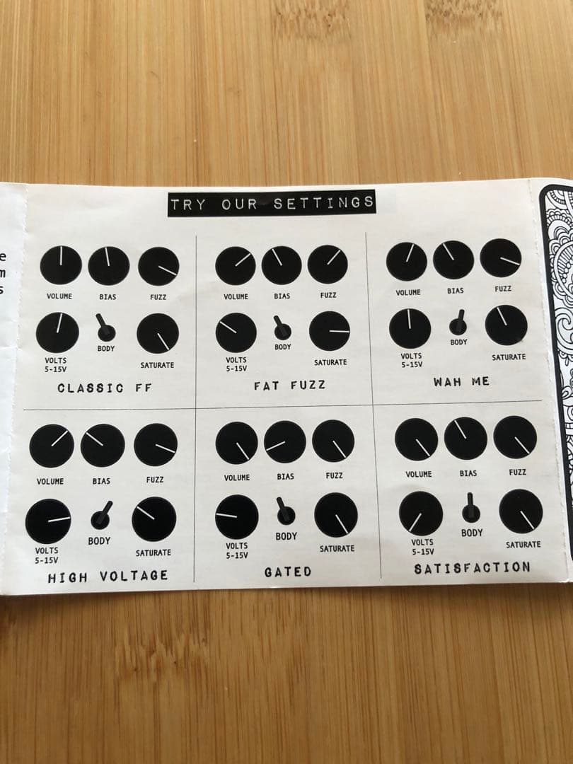 ギター solidgoldFX IF 6 WAS 9 BC183 FUZZ MK II