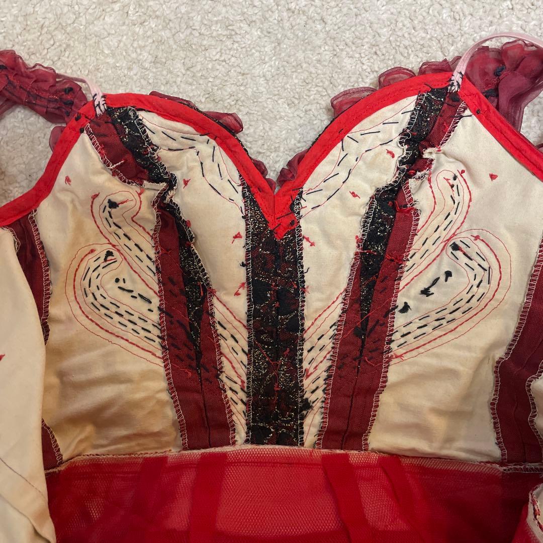 バレエ衣装　大人　赤