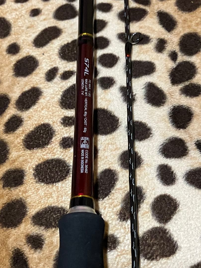 美品 シマノ 純正 炎月 SS S74L キャスティング タイラバ 専用ロッド