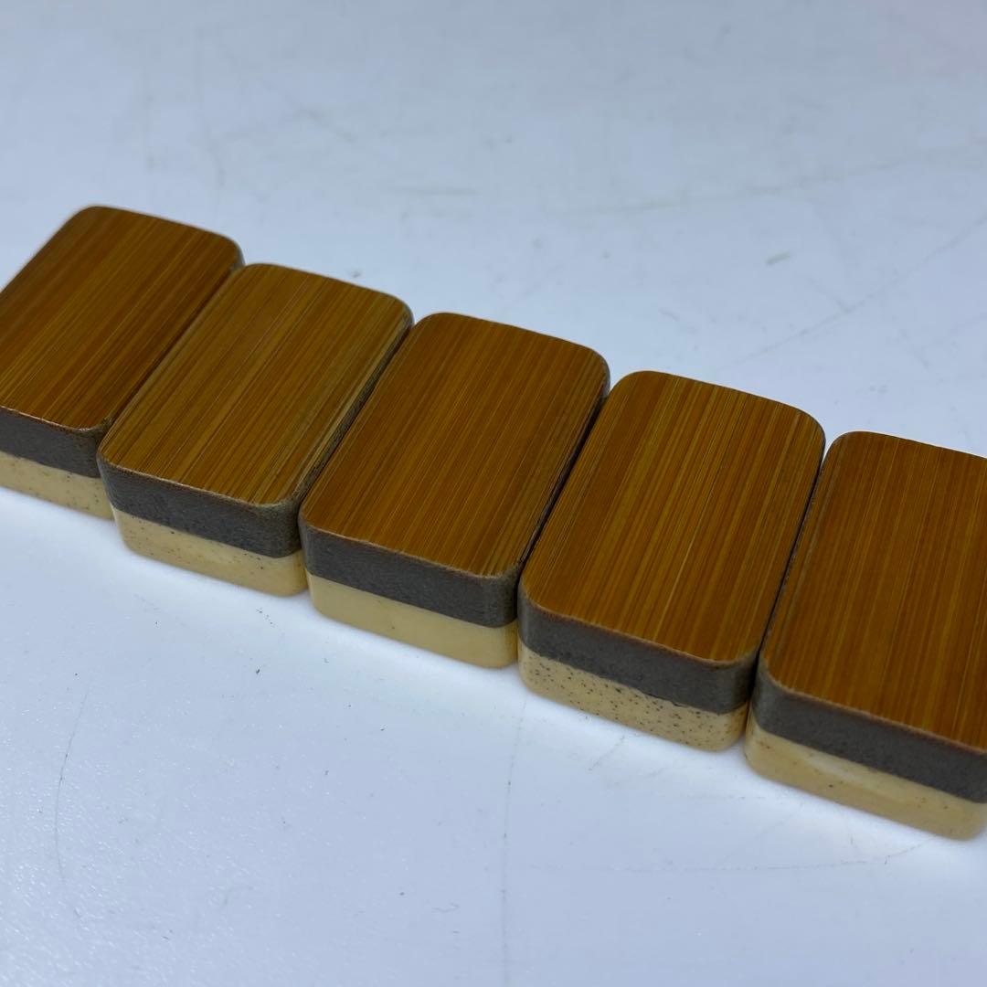 骨面竹背麻雀牌　ケース付　東Y7-0306①トヒト