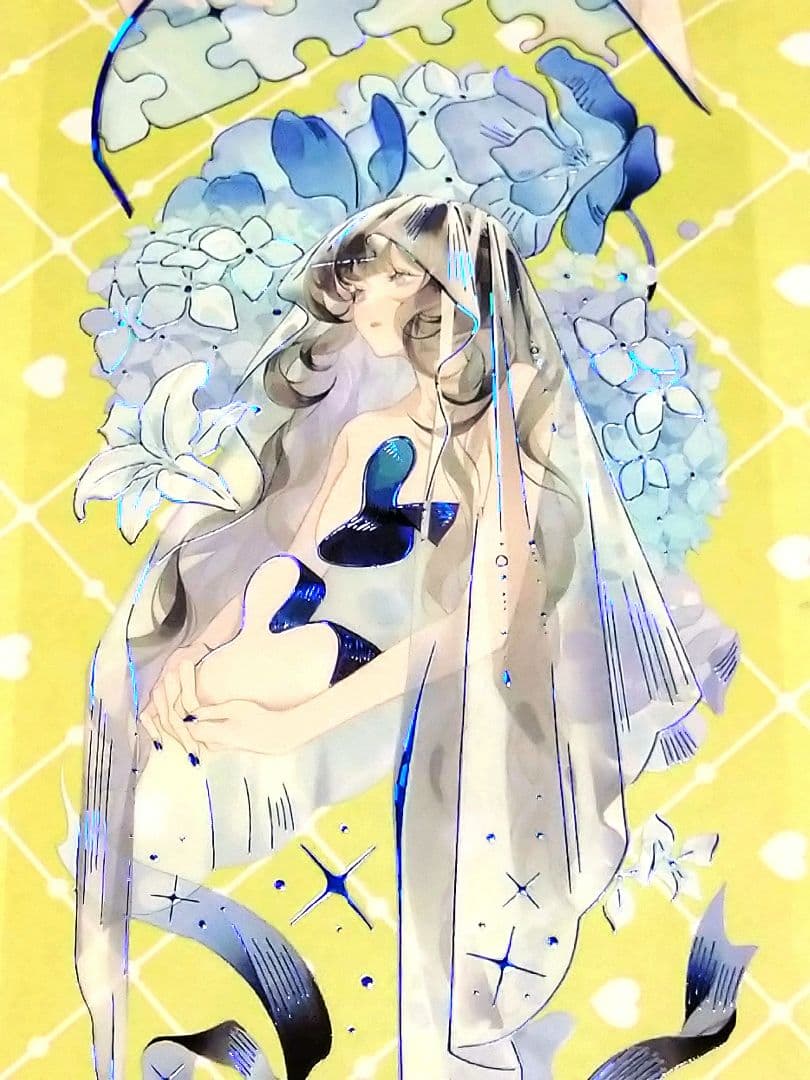 J976＃洄声·摆渡人(贝壳蓝)第九航道切り売り海外人物マステ女の子