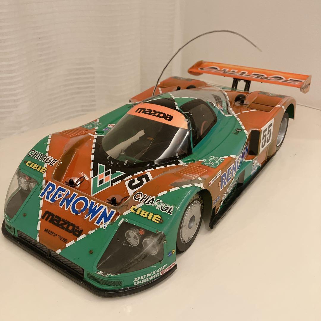 タミヤ 1/10 RCカーMAZDA 787B SANWA DAラジコン送信機付
