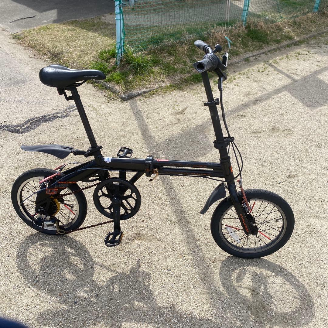 ゆー　折りたたみ自転車 黒　ドッペルギャンガー104