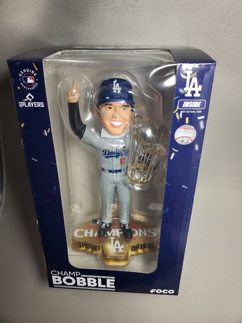 MLB 大谷翔平 ワールドシリーズ ボブルヘッド ドジャース 金の台座のレア品