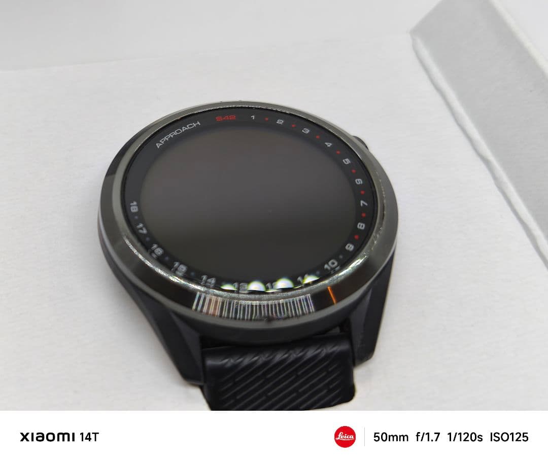 【美品】GARMIN GPSナビ ブラック Approach S42 ゴルフナビ