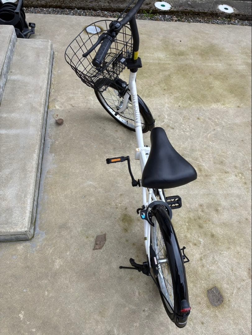 ランドスケープ　20型　ホワイト　折りたたみ自転車