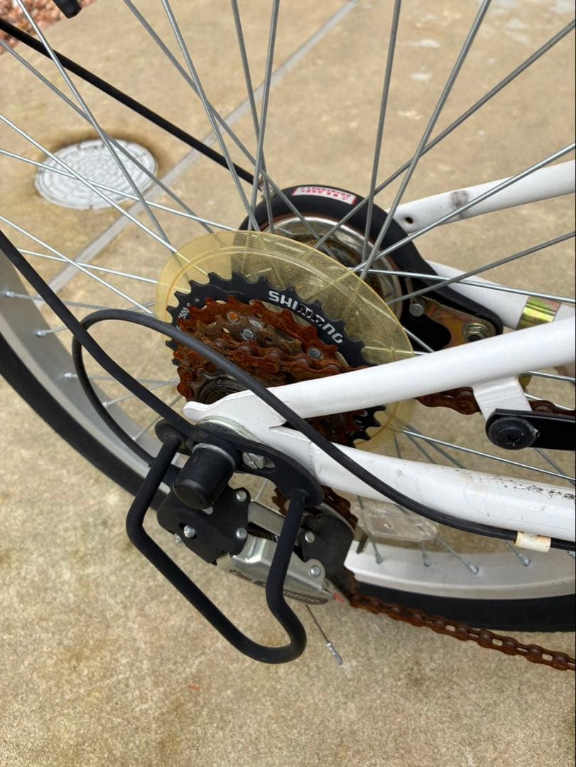 ランドスケープ　20型　ホワイト　折りたたみ自転車