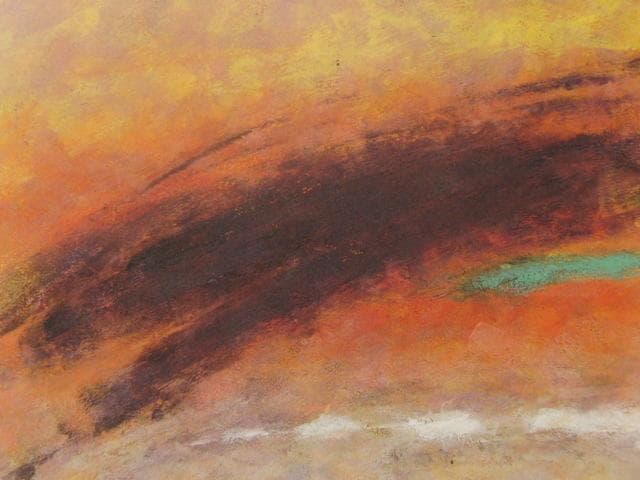 池田道夫、【琵琶湖朝輝】、希少な額装用画集より、新品額装付