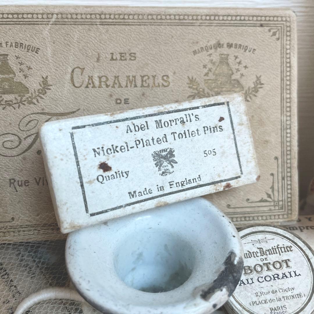 アンティーク　ピン　ボックス　ケース