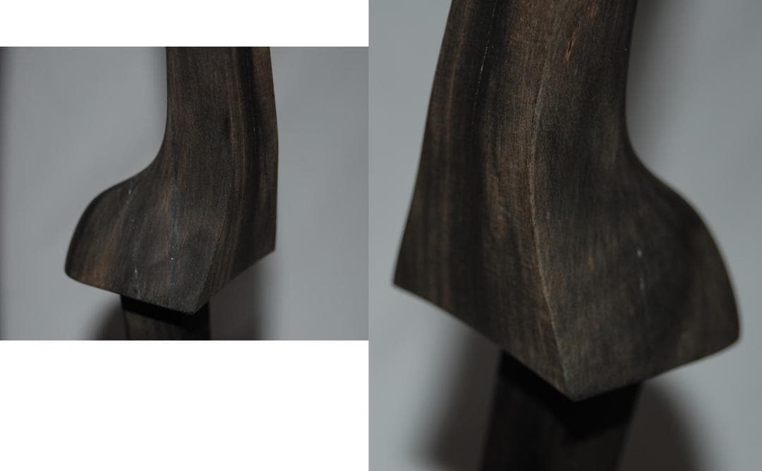 沖縄三線　黒檀　塗なし　与那城型　棹のみ