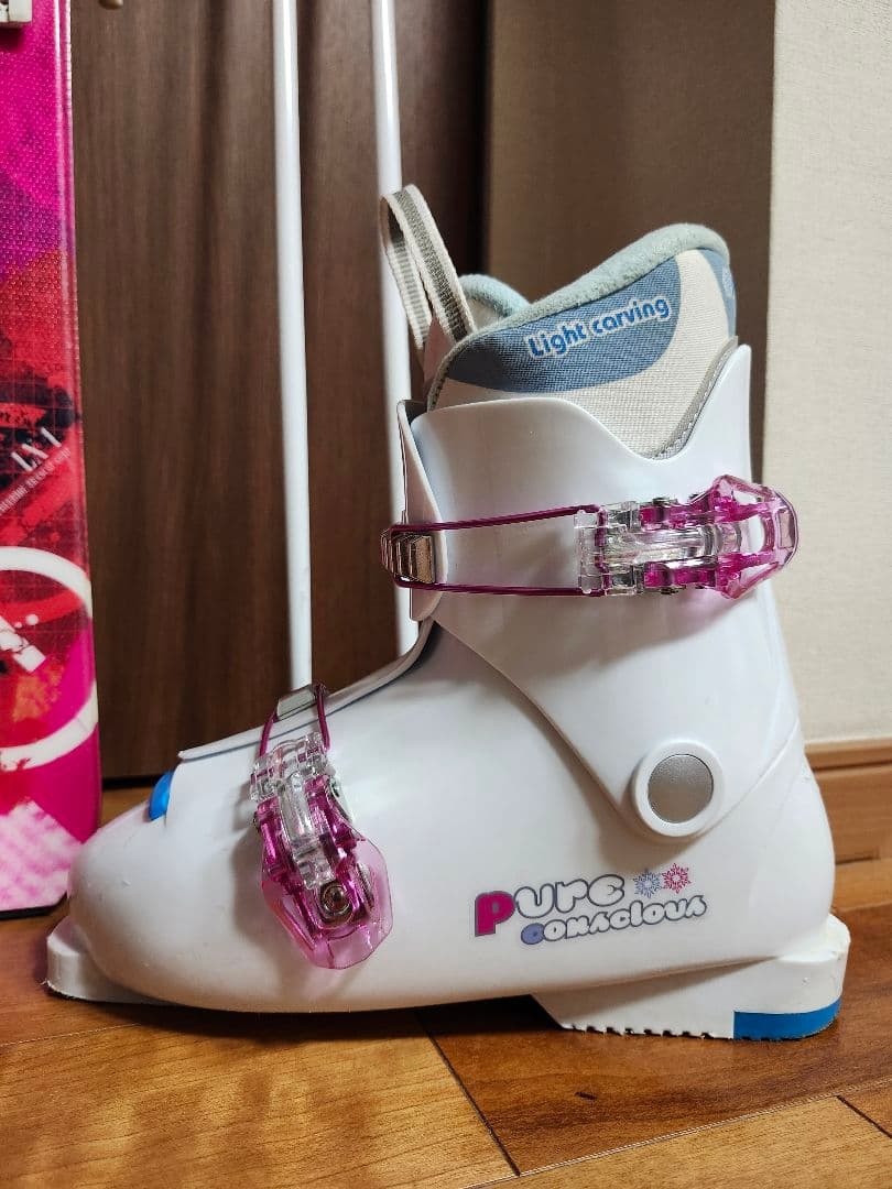 スキー3点セット スキー板150cm ブーツ24cm ストック100cm