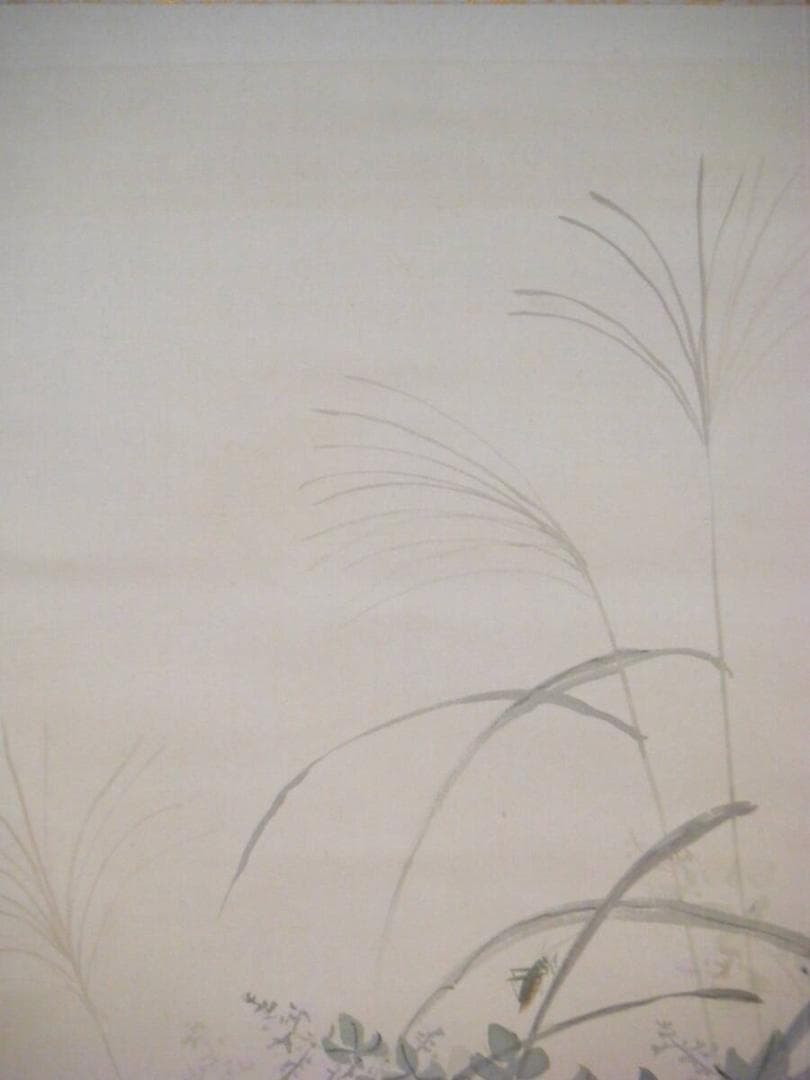 【真作】掛軸　栖月銘　鈴虫　逸品　合箱入　P17