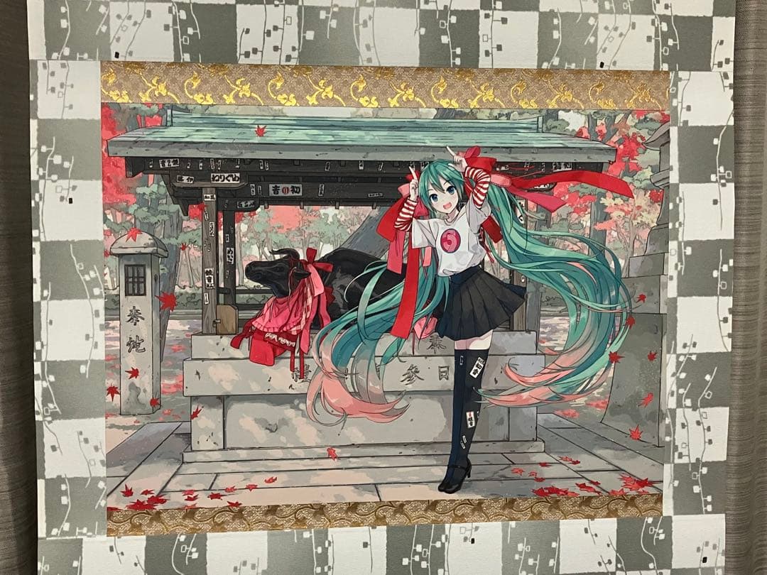 初音ミク 掛軸 2019 KYOTO NIPPON FESTIVAL 北野天満宮
