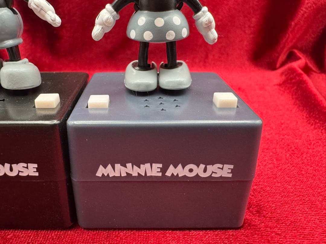 ディズニーキャラクター ポップンステップ ミッキー＆ミニーペア〈モノトーン色〉