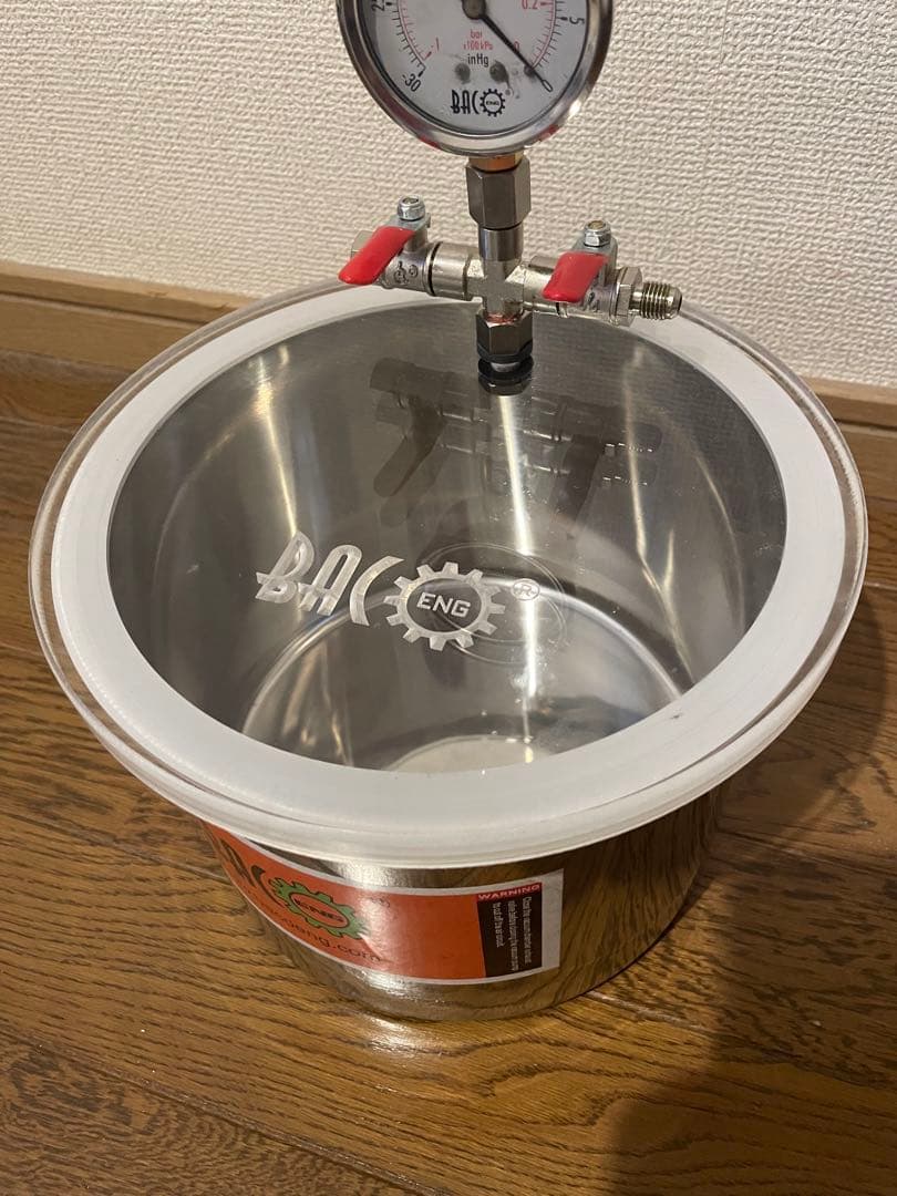 値下げ中 真空脱泡器 約7リットリチャンバー