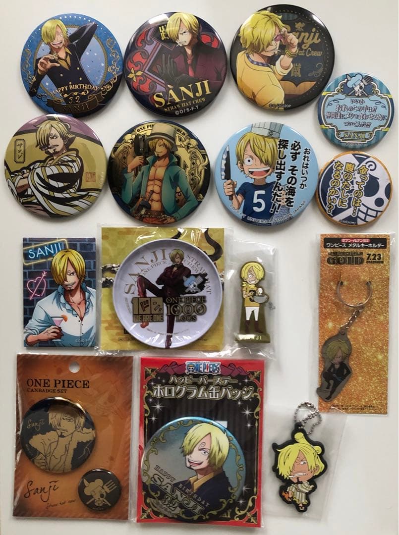 ワンピース　サンジ　缶バッジ