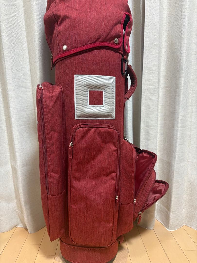 キャディバッグ ゴルフ　メンズ　オノフ レッド　9型　おまけ付き