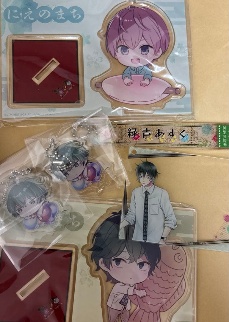 贄の町 AGF2024 アクリルキーホルダー 缶バッジ ブロマイド あすく　日天