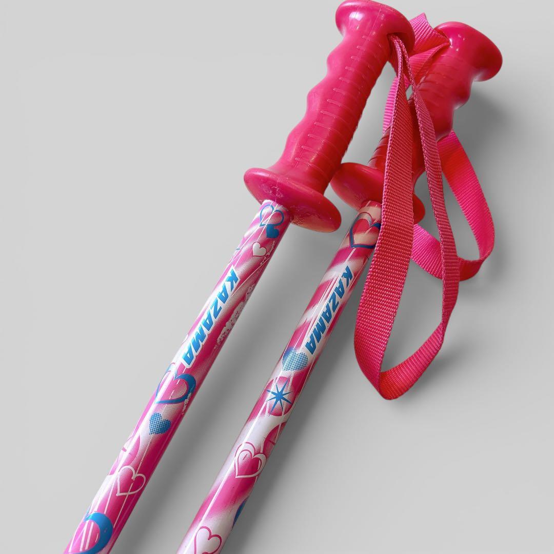 【美品】 KAZAMA カザマ スキー キッズ 4点セット