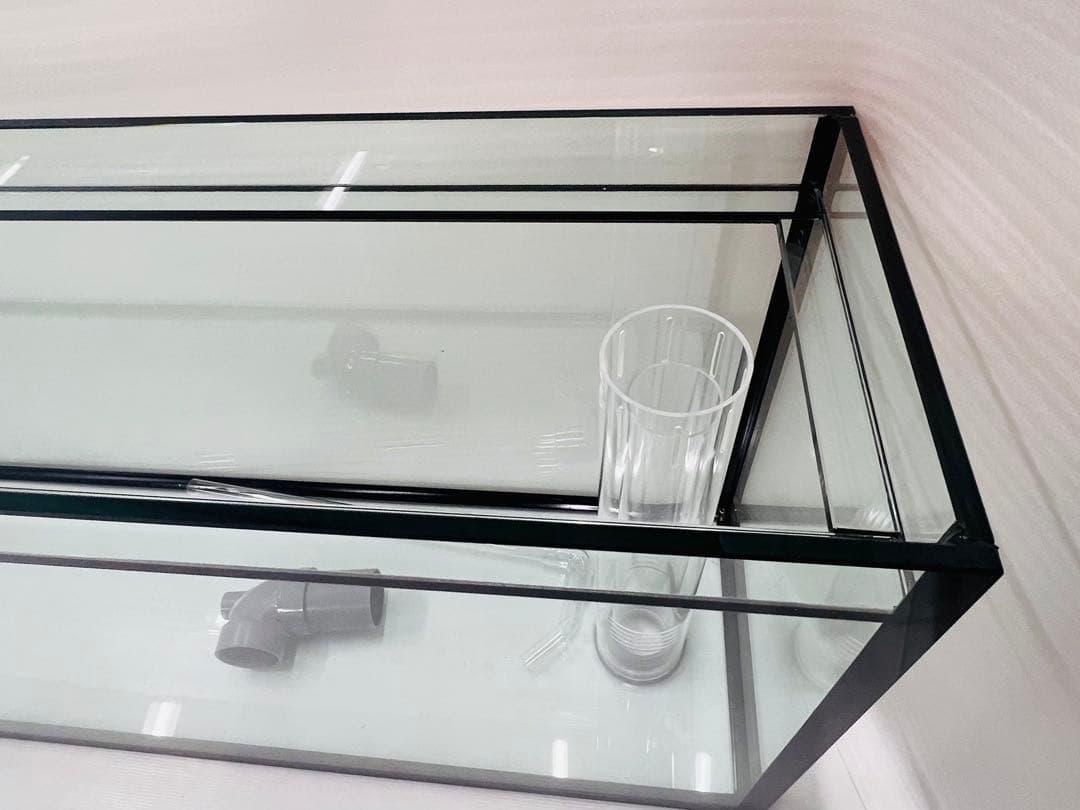 特注仕様1800ｘ325ｘ500㎜ ガラス水槽 フランジ加工付き　未使用品