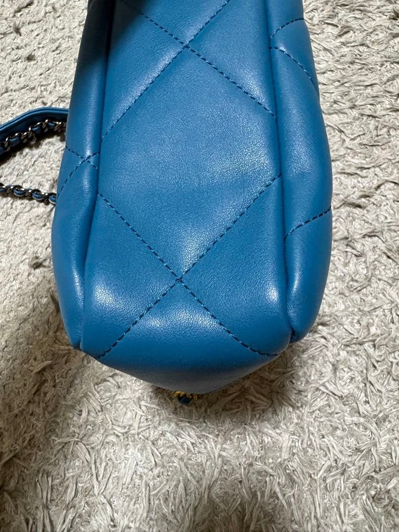 もも　 ④シャネル　ブルー　チェーンバッグ　ノベルティ