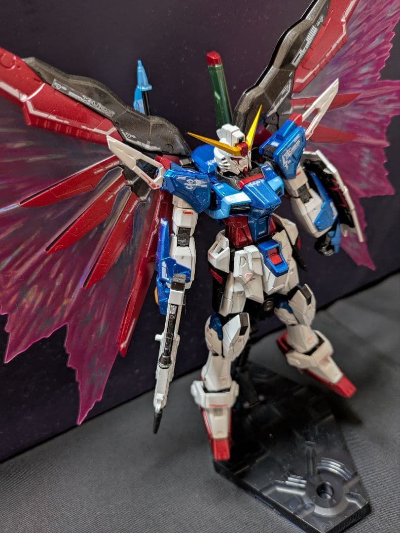 t*o様 1/144 RG デスティニーガンダム[チタニウムフィニッシュ]光の翼