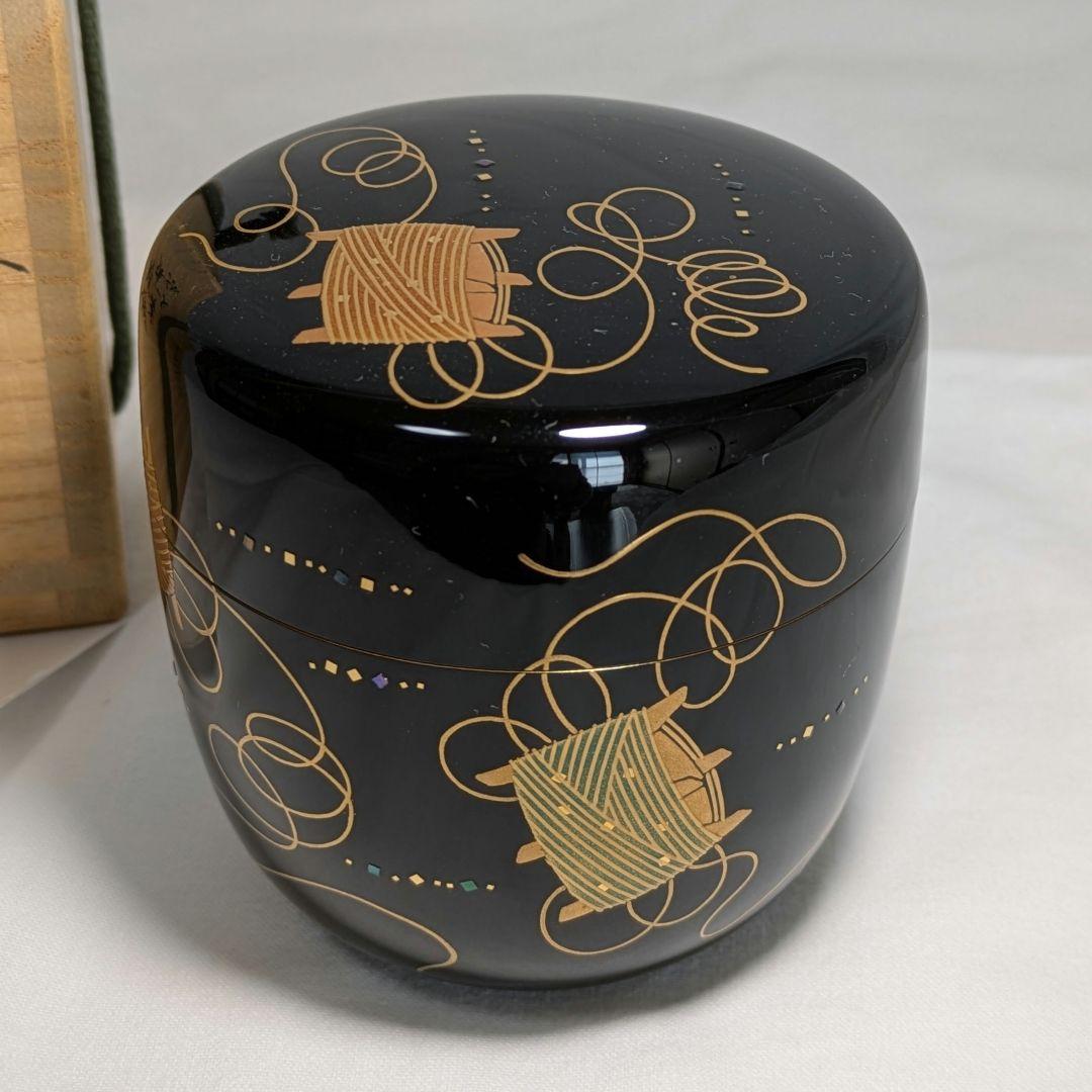 美品です！茶道具 大棗 糸巻 蒔絵 竹内幸斉