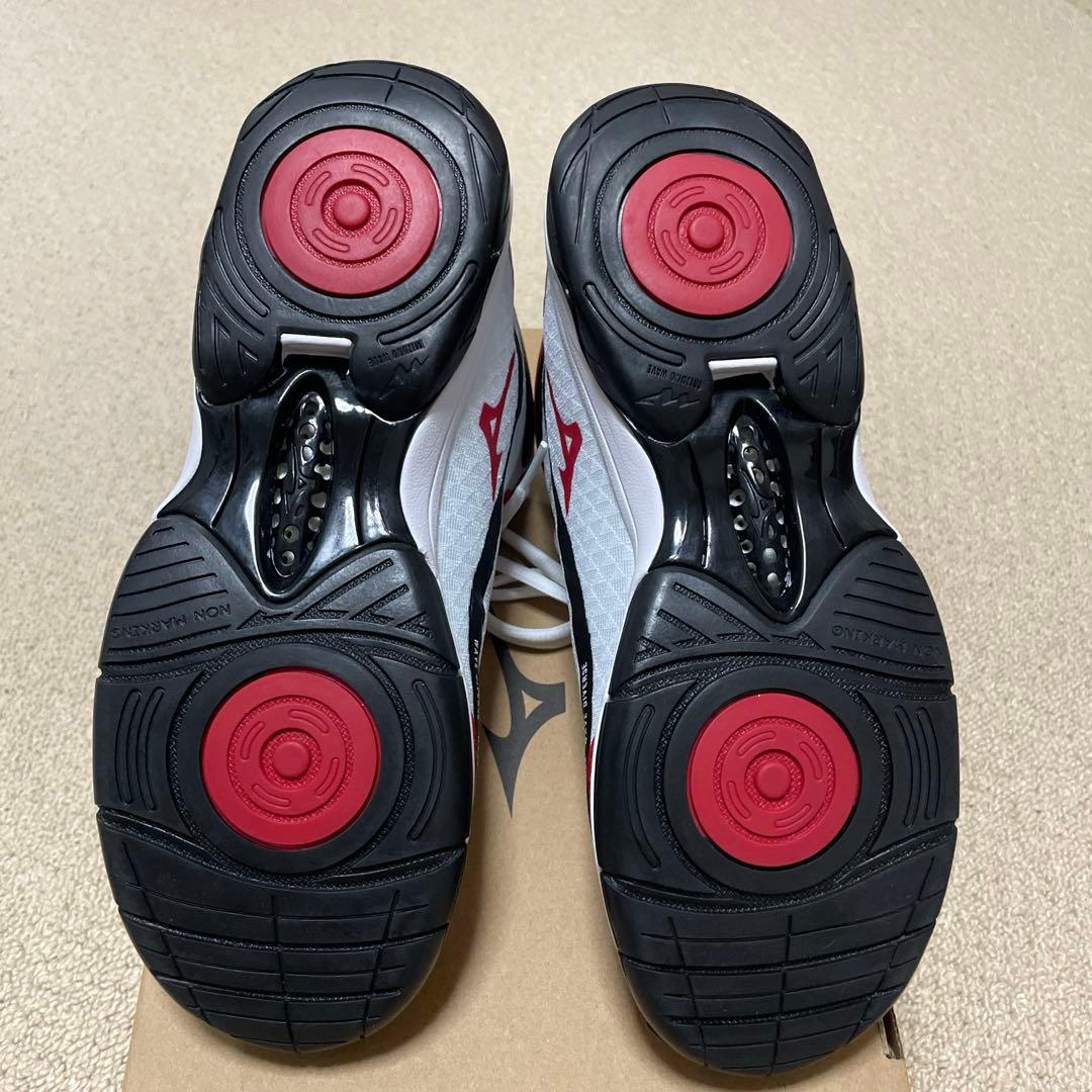 ミズノ ウェーブダイバースDE2 23.5cmレッド/ホワイト/ブラック