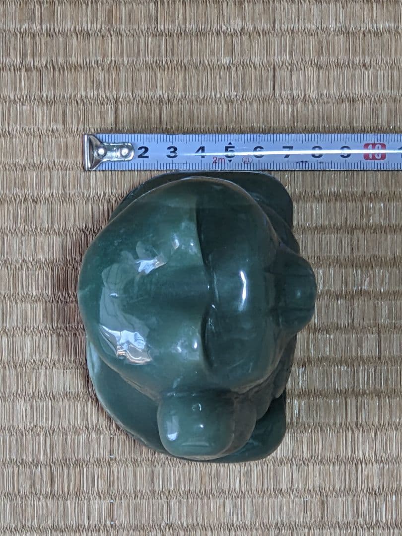 ♦天然石 招き猫 インド翡翠 アベンチュリン 開運 金運財運 千客万来 置物飾り