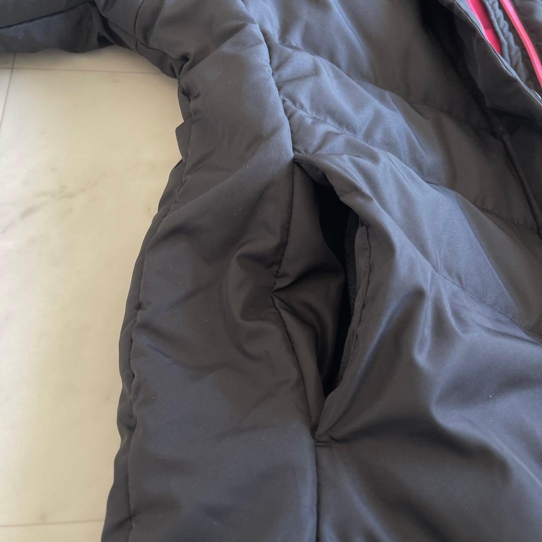 【新品タグ付】ミズノXL ベンチコート　リアルダウンコート　ブラック×ピンク