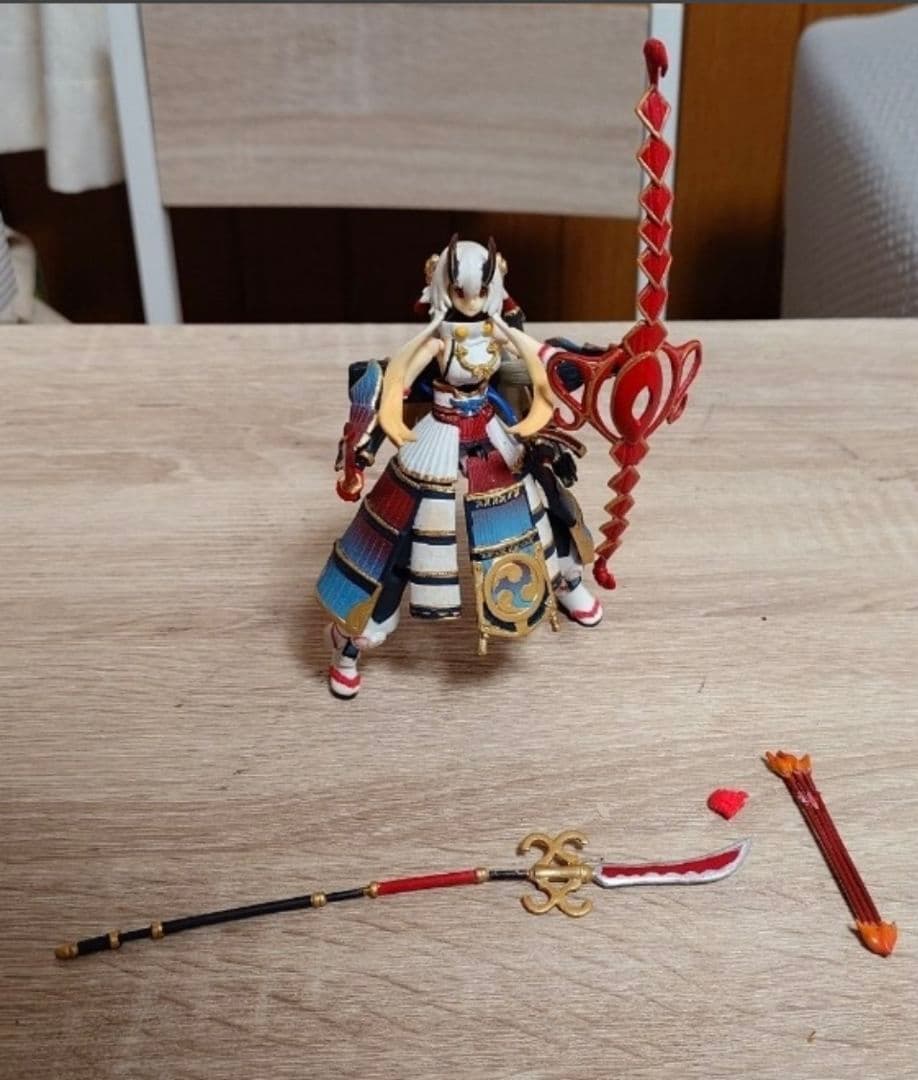 FGOFate 巴御前可動カラーレジンフィギュア完成済みジャンク品ワンフェス