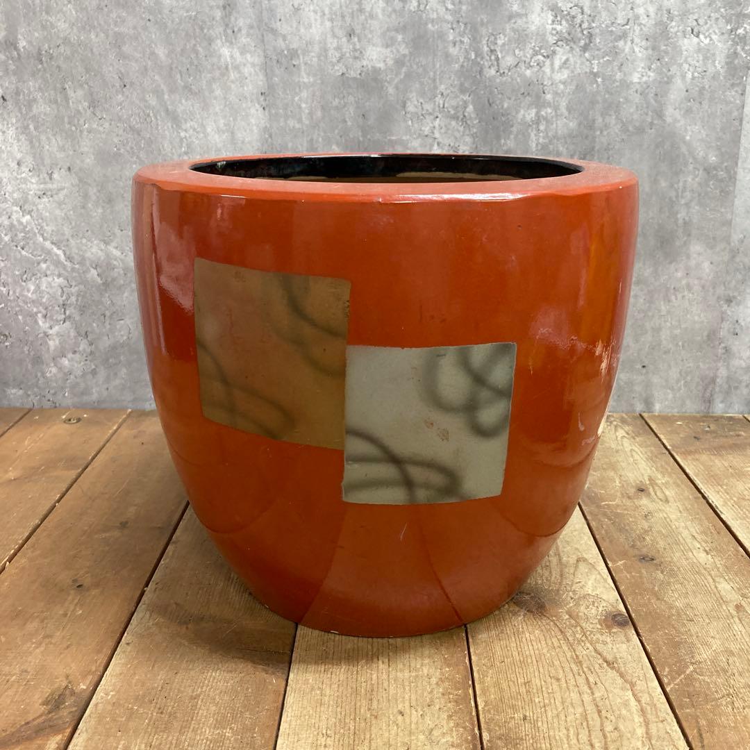 D-5 アンティーク 朱塗り 火鉢 手あぶり 鉢カバー 昭和レトロ 骨董 和モダ