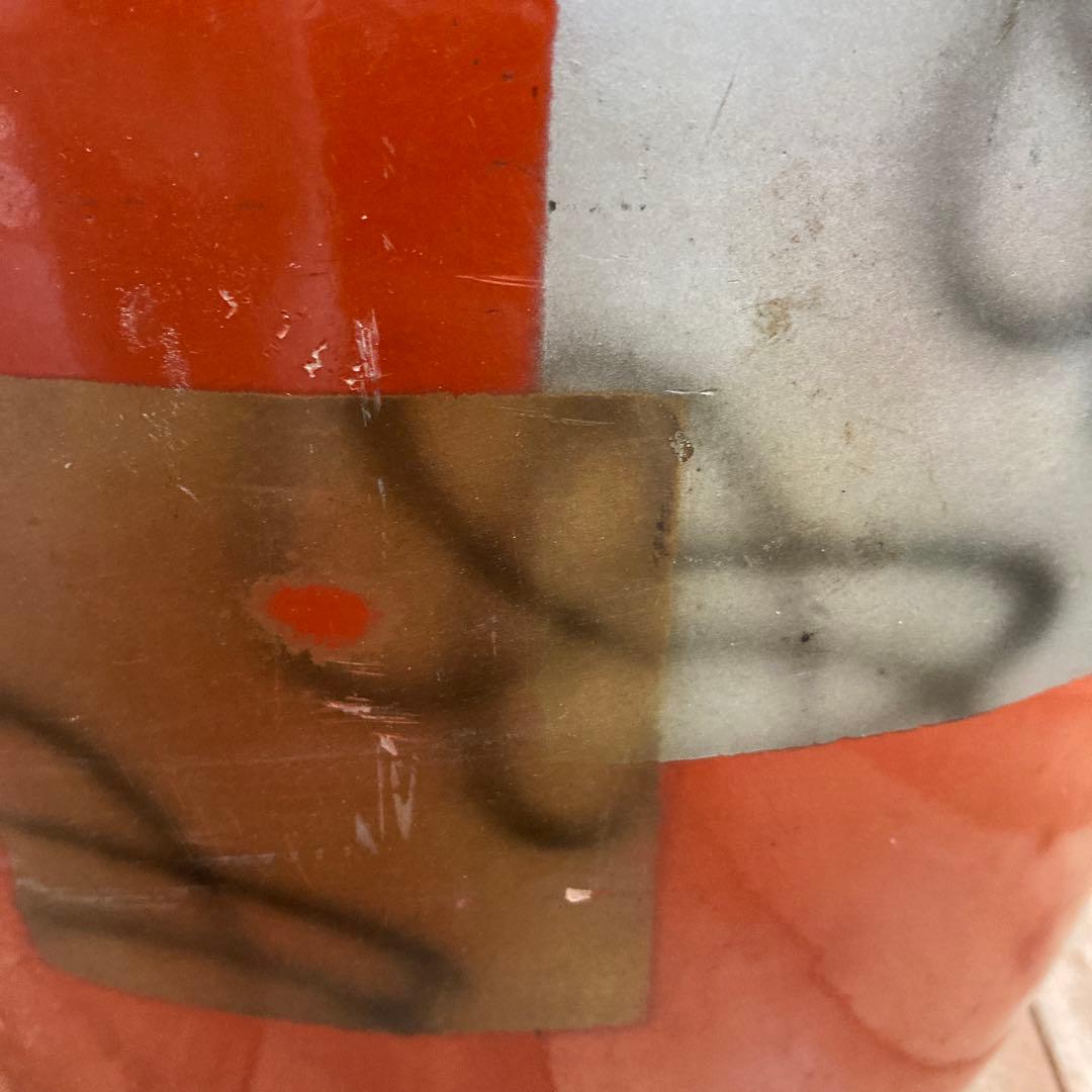 D-5 アンティーク 朱塗り 火鉢 手あぶり 鉢カバー 昭和レトロ 骨董 和モダ