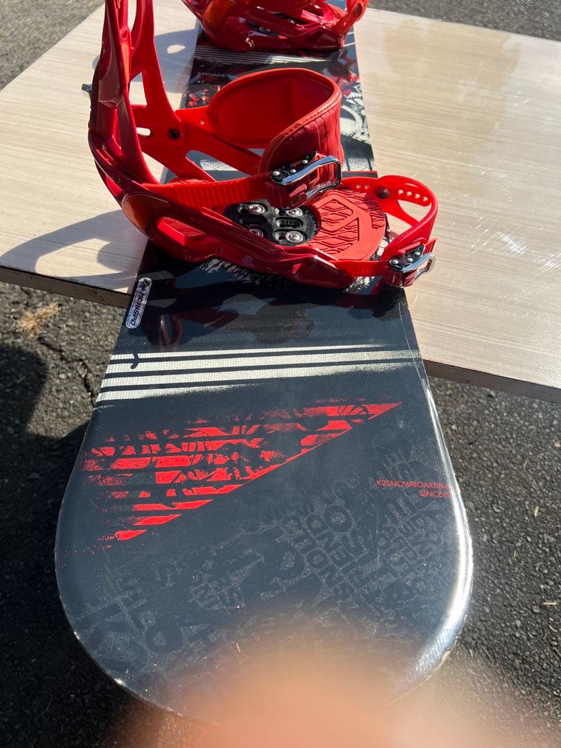 k2の板(147㎝)とSALOMONのビンディング
