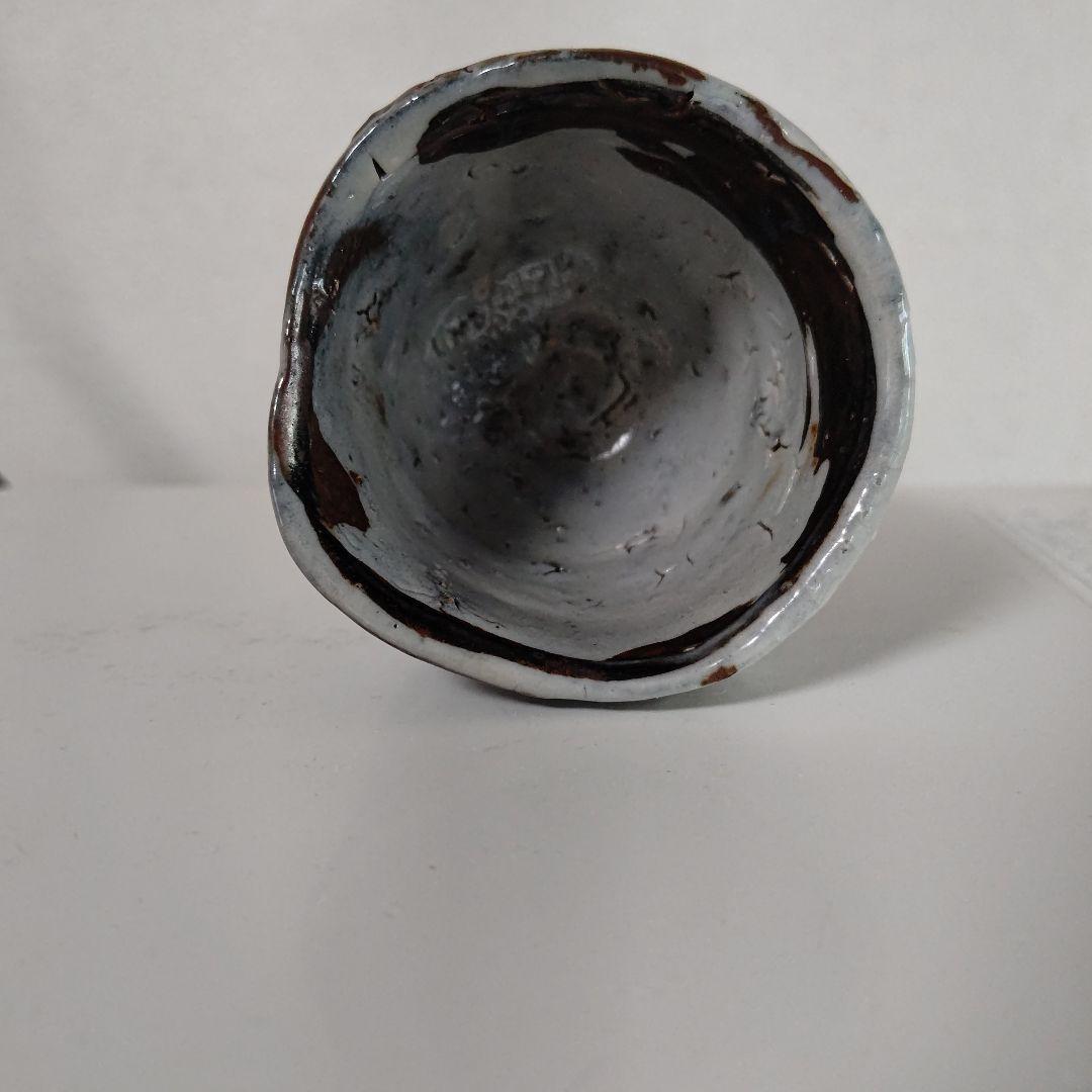 唐津焼き巨匠田中佐次郎作品絵唐津杯　高さ6口径6.5 新品未使用　箱無し